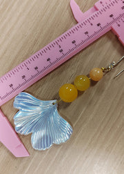 Fine Agate Sector Shell Acrylic Drop Earrings 2025 new style