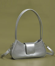 Fine Black Solid Durable Faux Leather Hobo Bag