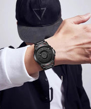 Fine Black Stainless Steel Quartz Movement Waterproof Watches