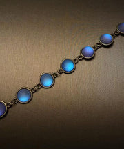 Fine Blue Copper Alloy Chain Bracelet