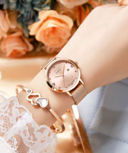 Fine Mulberry Stainless Steel Reinforced Glass Waterproof Watches