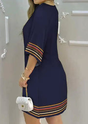 Fine Oversized Print Cotton Holiday Dress Summer