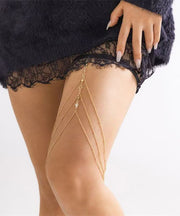 Fine Silk Alloy Zircon Star Shape Tassel Beach Body Chain