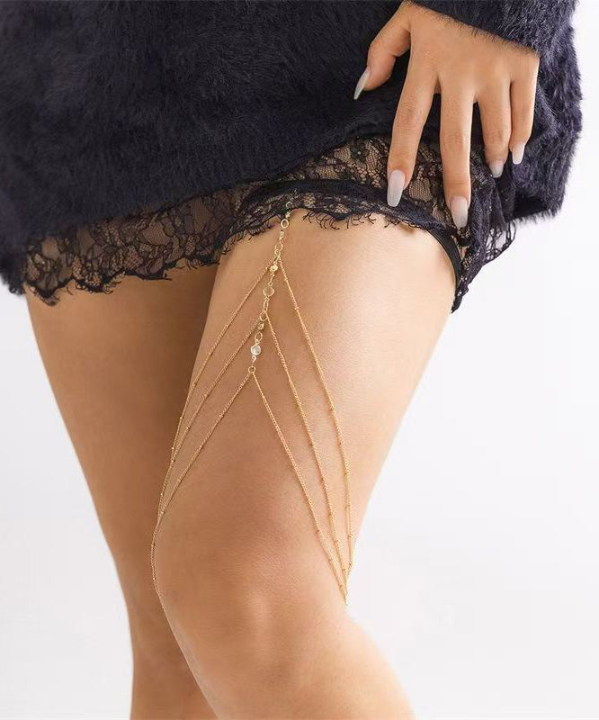Fine Silk Alloy Zircon Star Shape Tassel Beach Body Chain
