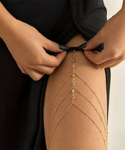 Fine Silk Alloy Zircon Star Shape Tassel Beach Body Chain