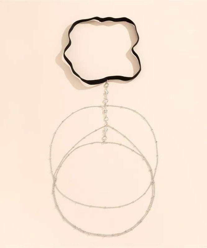 Fine Silk Alloy Zircon Star Shape Tassel Beach Body Chain