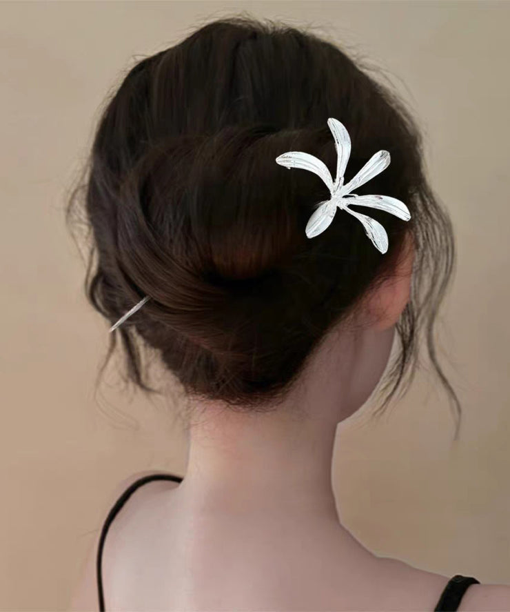 Fine Silk Copper Sanding Magnolia Hairpin