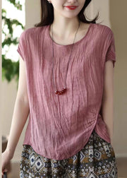 Fitted White Asymmetrical Linen Beach Vest Summer