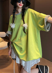 French Grey Oversized Wear On Both Sides Cotton Tanks Summer