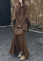 French Plaid Hooded Wear On Both Sides Cotton Two Pieces Set Fall