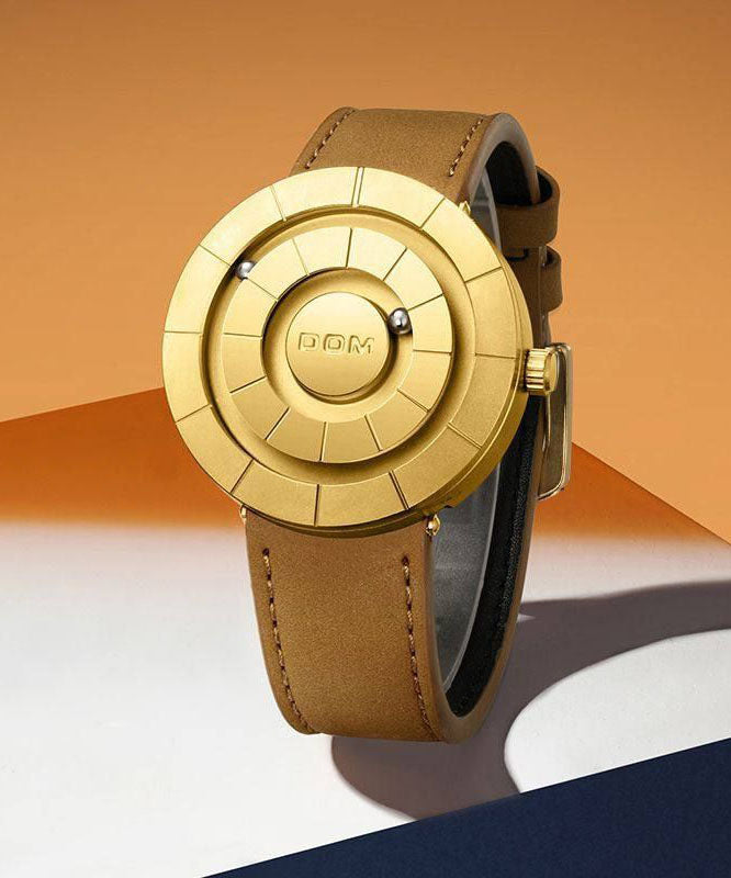 Handmade Brown Leather Quartz Movement Waterproof Watches
