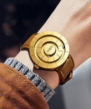 Handmade Brown Leather Quartz Movement Waterproof Watches