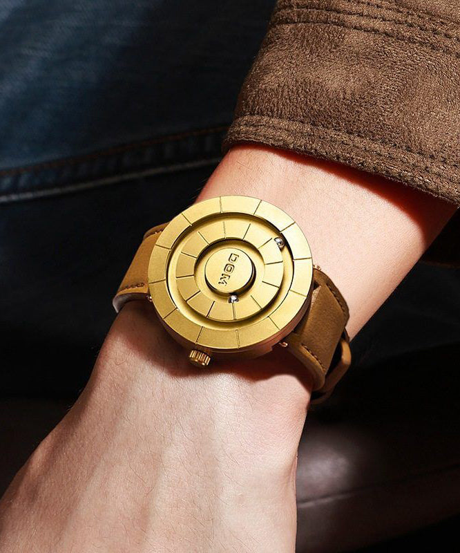Handmade Brown Leather Quartz Movement Waterproof Watches