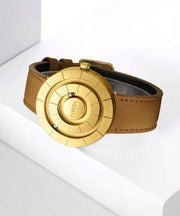Handmade Brown Leather Quartz Movement Waterproof Watches