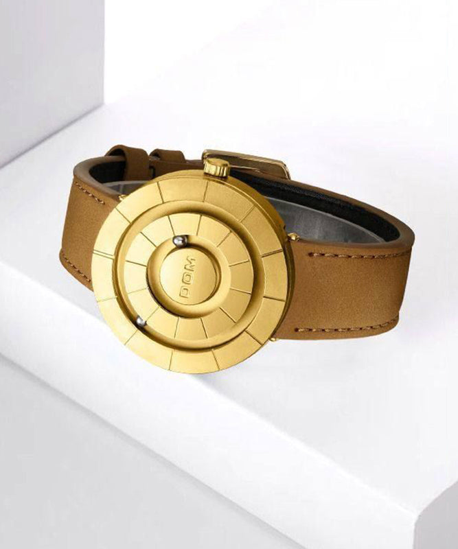Handmade Brown Leather Quartz Movement Waterproof Watches