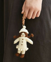 Handmade Dark Green Girls Sunflower Keychains