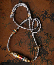 Handmade Grey Copper Overgild Pendant Necklace