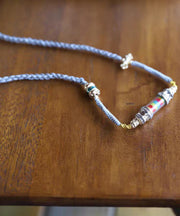 Handmade Grey Copper Overgild Pendant Necklace
