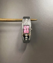 Handmade Purple Alloy Zircon Watches