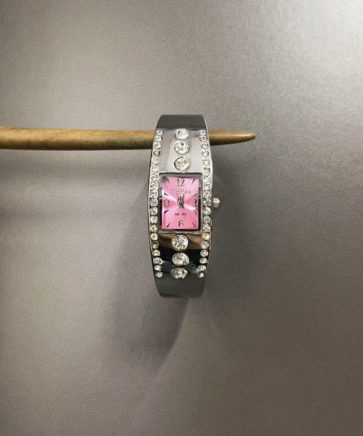 Handmade Purple Alloy Zircon Watches