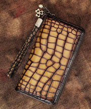 Handmade Retro Green Calf Leather Wallet Purse