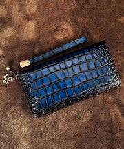 Handmade Retro Green Calf Leather Wallet Purse