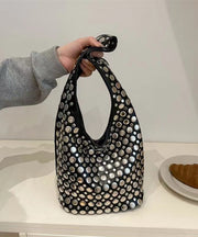 Handmade Sequins Durable Faux Leather Shoulder Bags