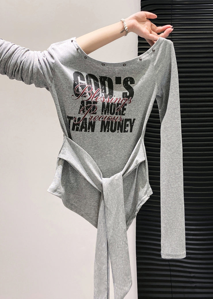 Handmade White Asymmetrical One Shoulder Tops Fall