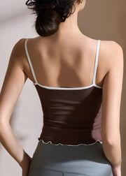 Hot Coffee Bow Backless Yoga Tank Top