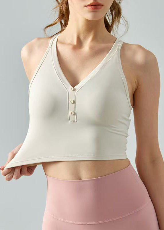 Hot Pink V Neck Patchwork Yoga Wrap Top