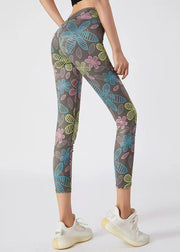 Ignite Coffee Print Tummy Control Capri Athletic Leggings