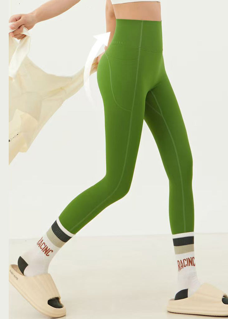 Ignite Grass Green High Waist Capri Surf Leggings