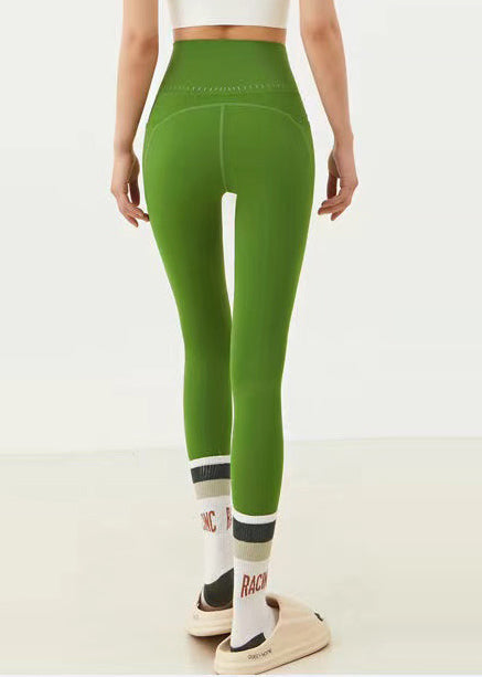 Ignite Grass Green High Waist Capri Surf Leggings