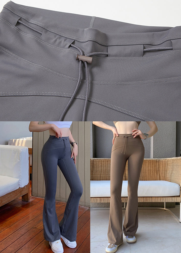 Impact Cocoa Color High Waist Bell Bottom Leggings Fall