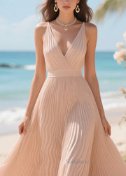 Italian Nude Exra Large Hem Patchwork Lace Chiffon Cami Dresses Summer