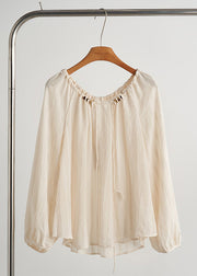 Italian Red Oversized Drawstring Cotton Shirts Fall