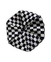 Japanese Style Black White Plaid Beret Hat
