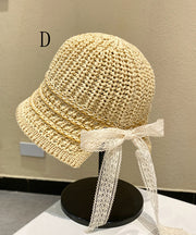Japanese Style Bow Breathable Versatile Bucket Hat