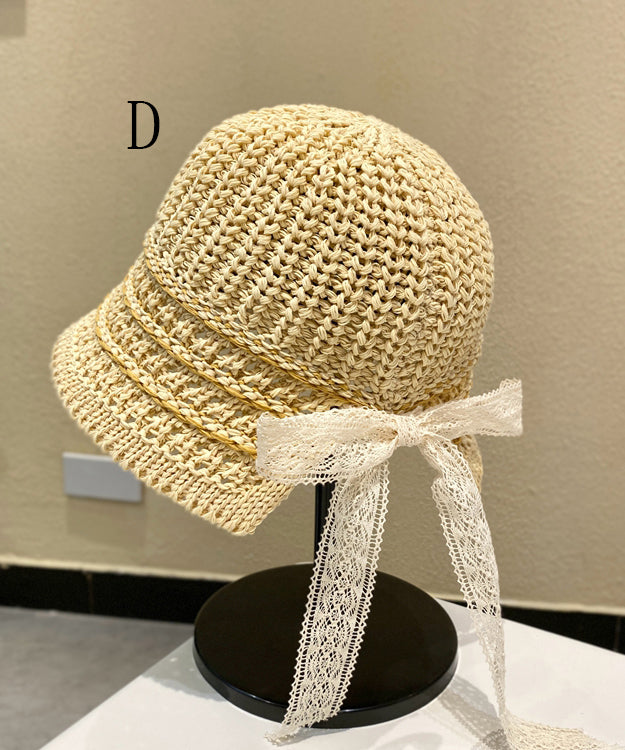 Japanese Style Bow Breathable Versatile Bucket Hat