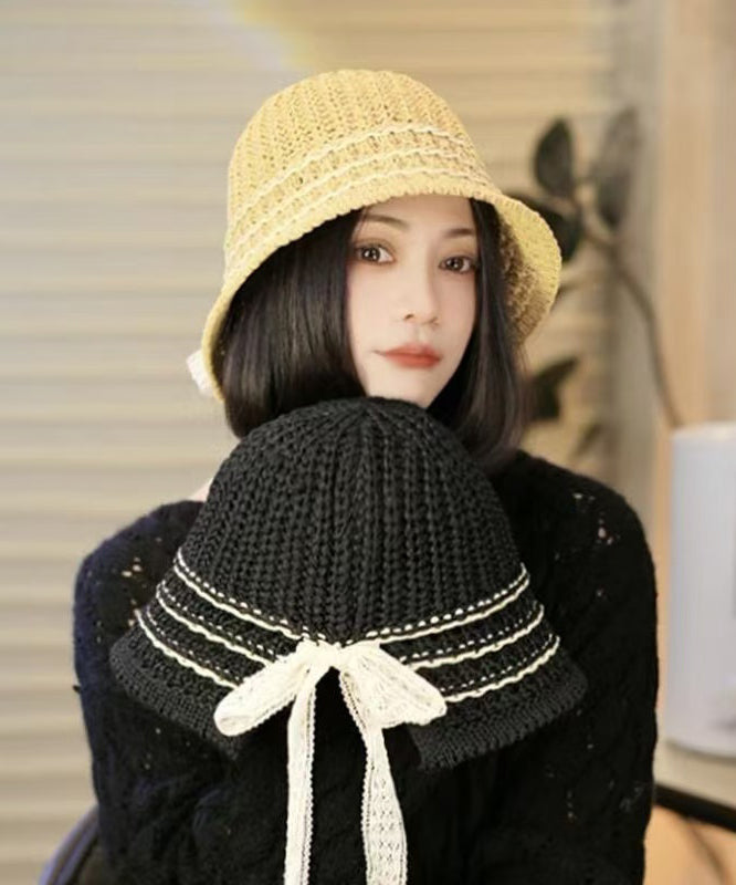 Japanese Style Bow Breathable Versatile Bucket Hat