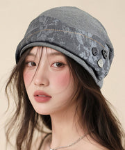 Japanese Style Coffee Versatile Splicing Button Boonie Hat