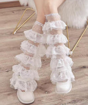 Japanese Style Sweet Lace Splicing Lace Leg Socks