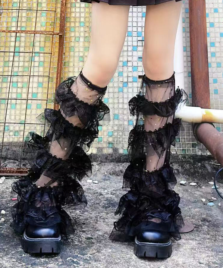 Japanese Style Sweet Lace Splicing Lace Leg Socks