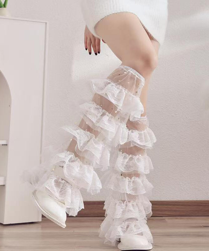 Japanese Style Sweet Lace Splicing Lace Leg Socks