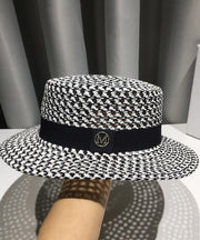 Japanese Style White Hollow Out Straw Woven Cloche Hat Summer
