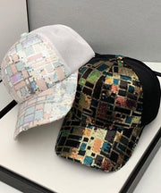 Korean Casual Black Sequin Breathable Baseball Cap Hat
