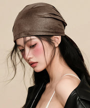 Korean Design Black Spicy Girl Faux Leather Boonie Hat