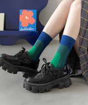 Korean Fashion Gradient Color Crew Socks Autumn