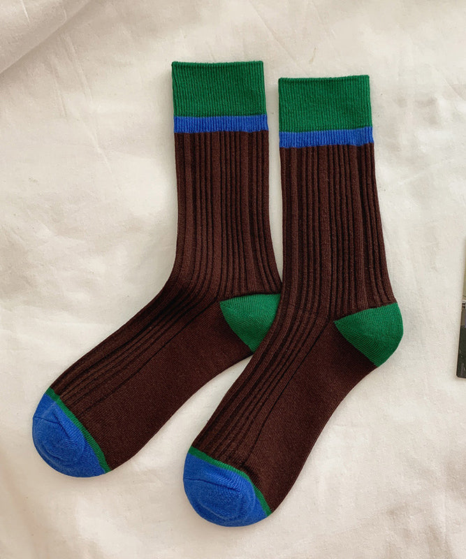 Korean Style Versatile Colorful Autumn Mid Calf Socks