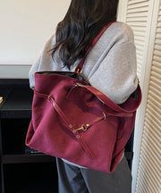 Leisure Brown Suede Large Capacity Versatile Shoulder Bag